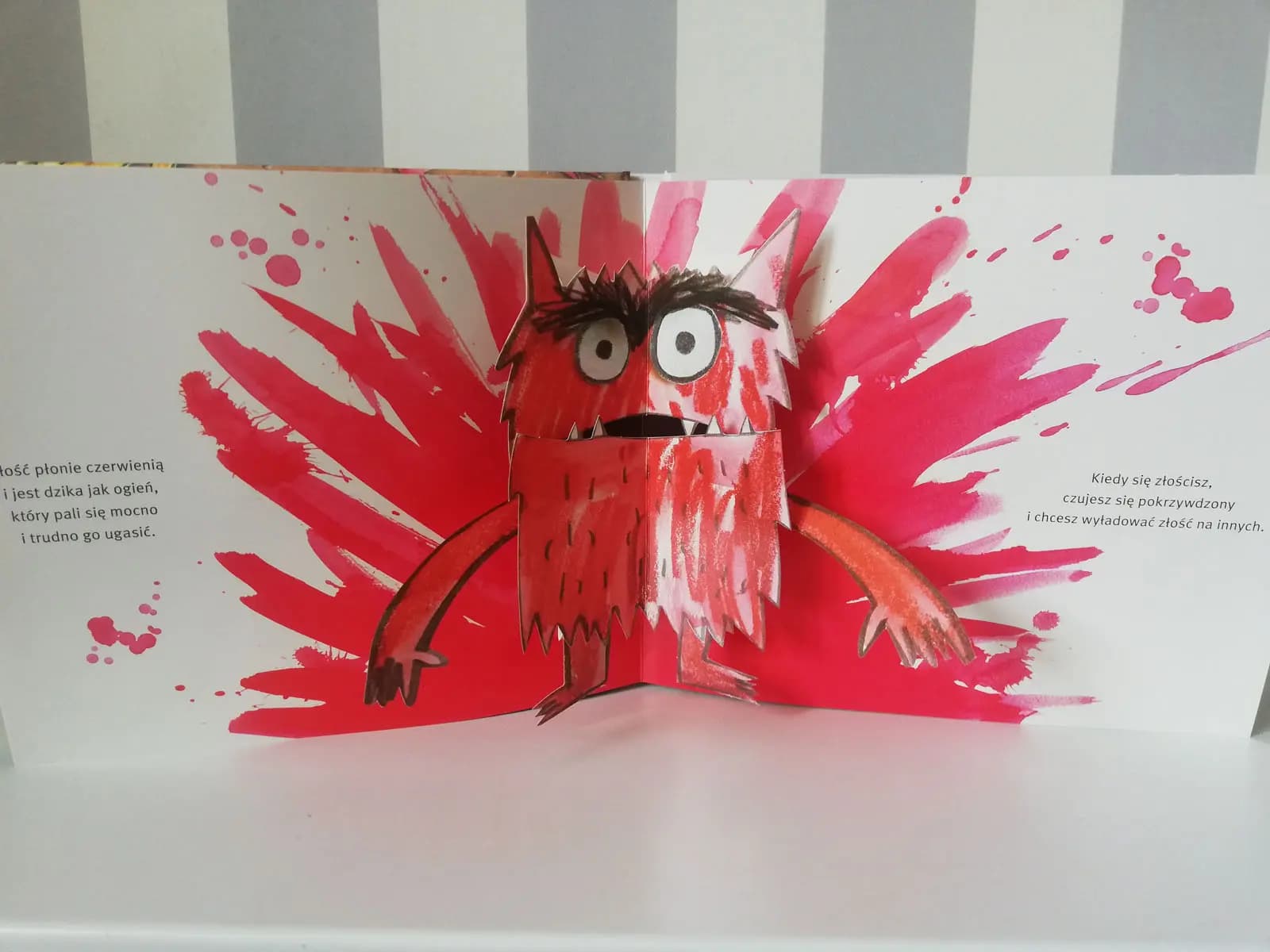 Kolorowy potwór pop-up