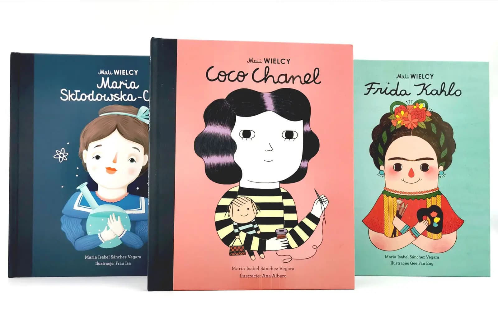 Seria Mali Wielcy. Maria Skłodowska-Curie. Frida Kahlo. Coco Chanel