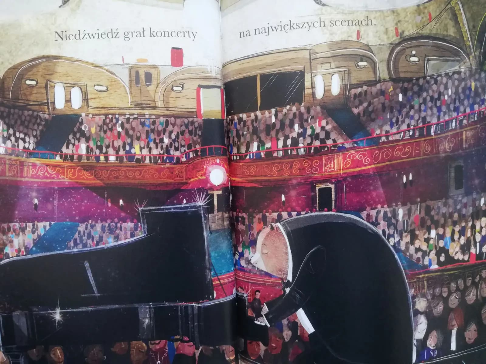 niedźwiedź i pianino
