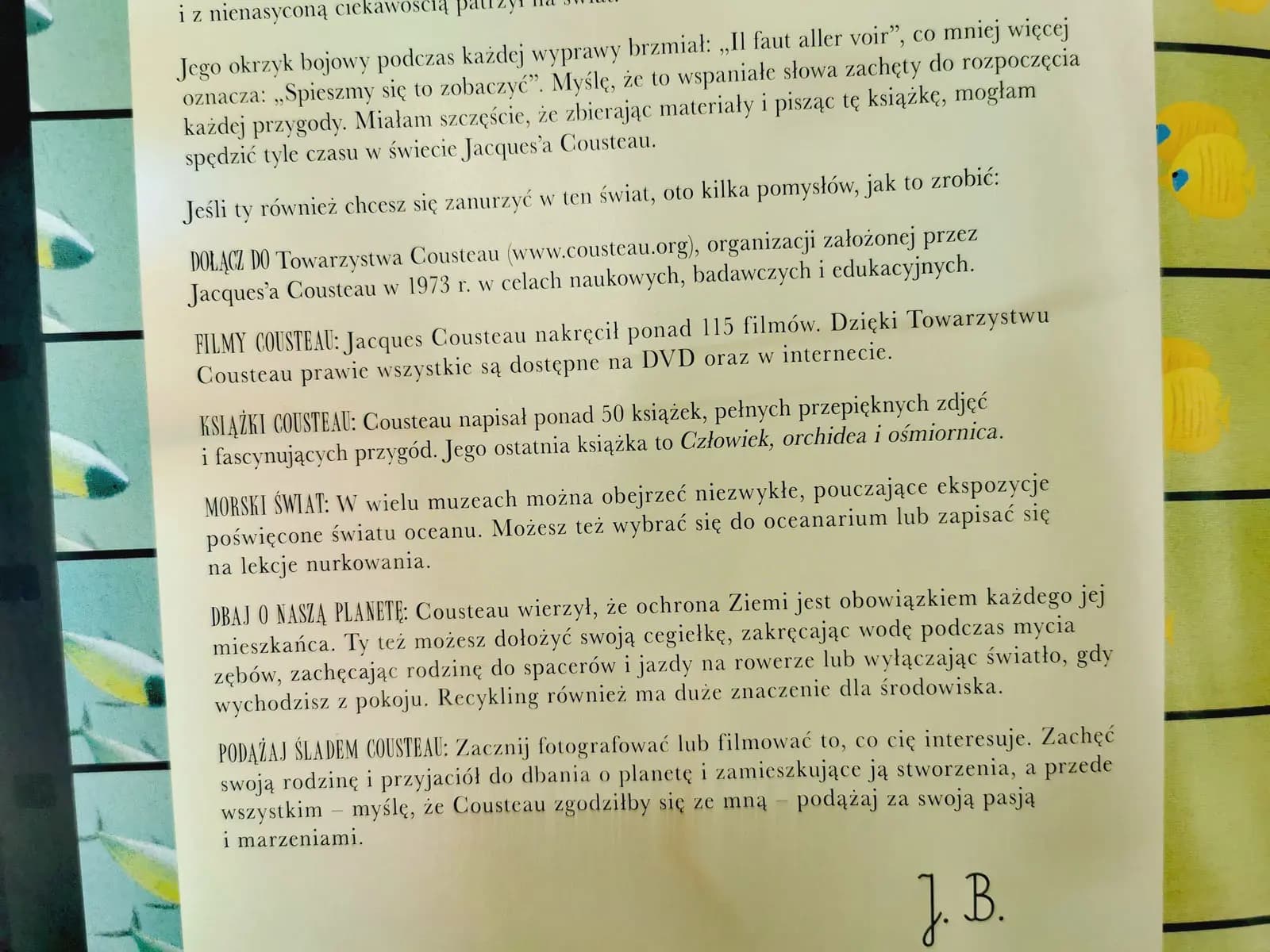 Podwodny świat. Opowieść o Jacques'u Cousteau