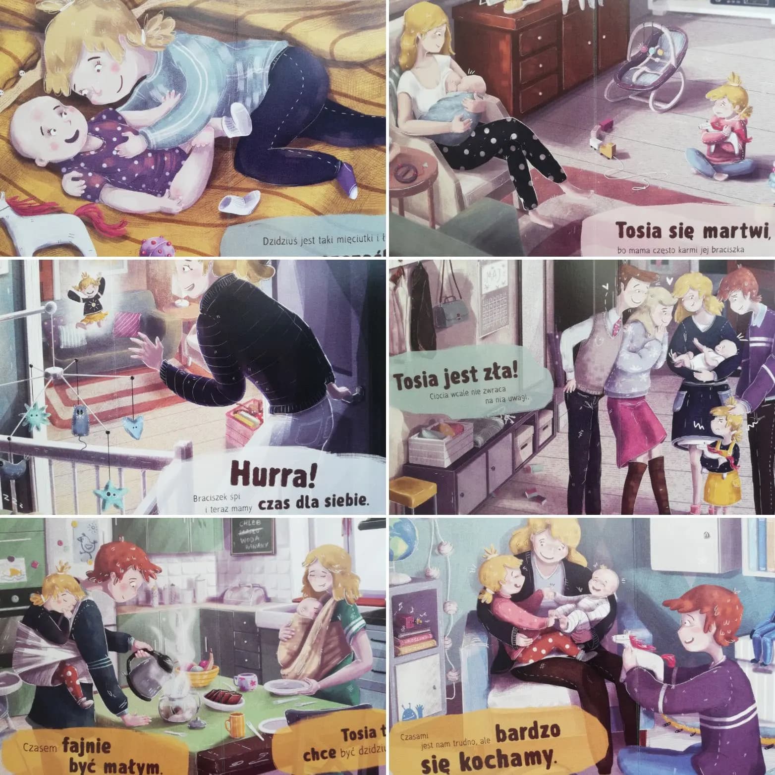 Tosia czeka na braciszka