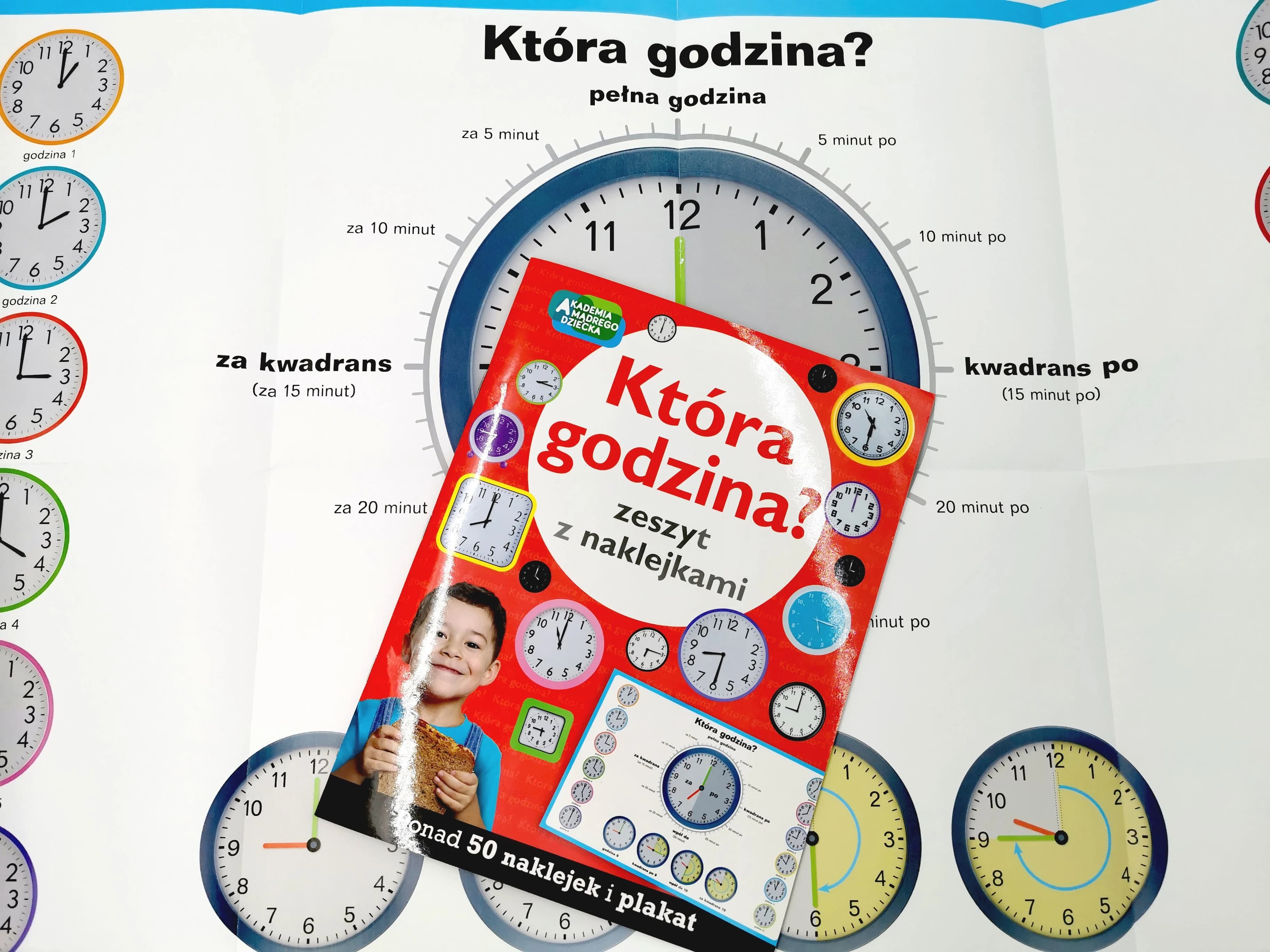 Która godzina? Zeszyt z naklejkami